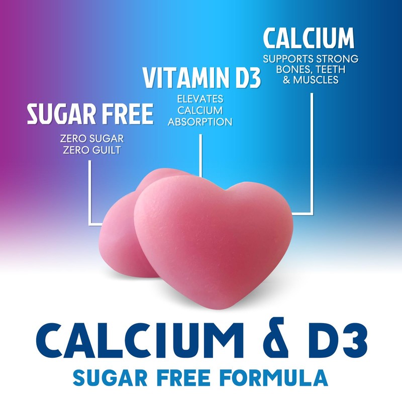 Calcium Supplement Gummies - Sugar Free Calcium Gummy with 400