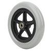 Wheelchair Front Wheels, 7 Inch Front Caster Disabled Anti-Slip Rubber