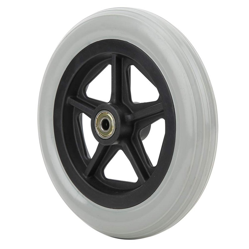 Wheelchair Front Wheels, 7 Inch Front Caster Disabled Anti-Slip Rubber