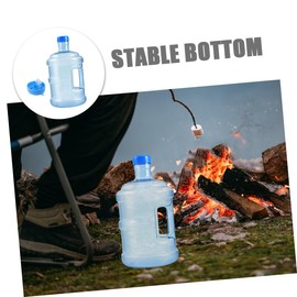 GANAZONO Empty Water Jug 3L Plastic Mineral Water Bottle with Handle Pure Water Container Emergency Water Pouch Outdoor Car Storage Bucket Water Barrel for Outdoor Camping Backpacking