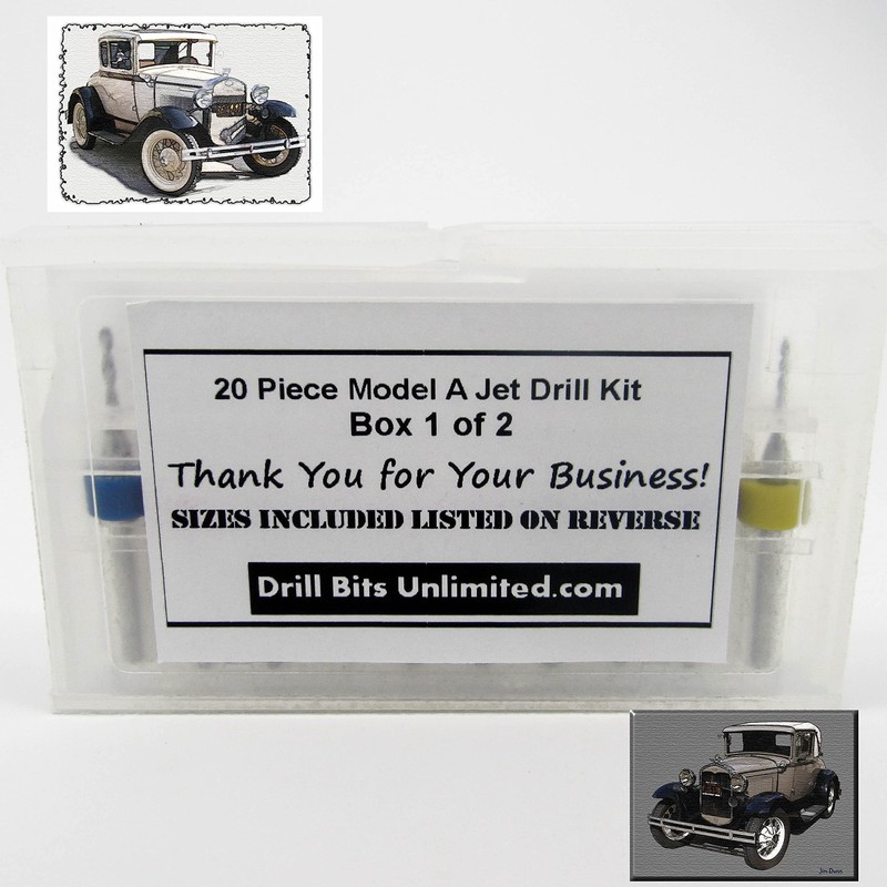 Ford Model A Zenith Carburetor Jet Drill Kit - 20