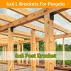 6x6x5 L Brackets Heavy Duty for Pergola, (8pcs) Angle Bracket