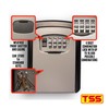 TSS Medium Size Wall Mounted Key Safe 4 Wheel Combination