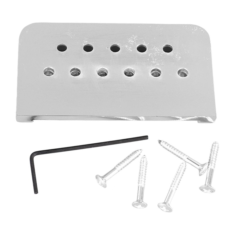 Fixed Hardtail Guitar Bridge U Shape Saddle Bridge Replacement Metal
