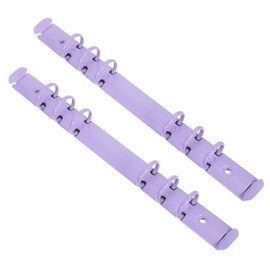 Totority 2pcs Metal Binder Rings Ring Removable Mechanism Replacement for Office Documents and Student Notes Sturdy Metal Binding Spines with Purple Color for File Organization