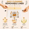 Fruzmzk Removable Beeswax Bread Bag for Homemade Sourdough, Reusable