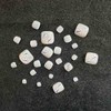 Wedity Pack of 24 False Nails Square Butterfly Line Crystal