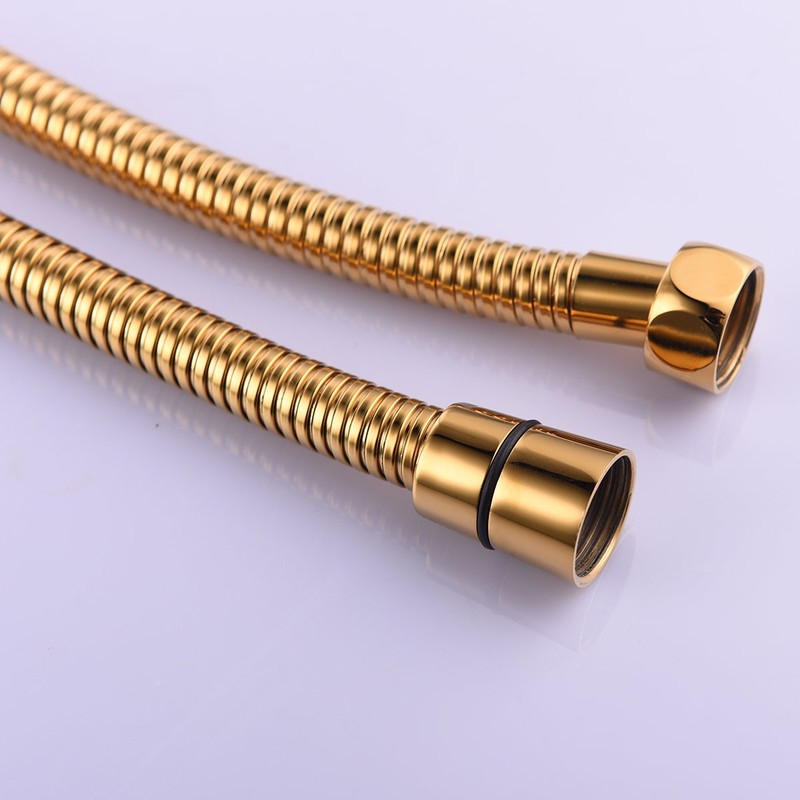 CIENCIA 2m(78-Inch) Anti-kink Flexible Gold Shower Hose Stainless Steel with