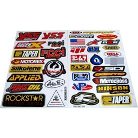 Racing Gear Decal Sticker Mx Motocross Dirt Bike ATV 2 Sheets #R203 by Rockstar