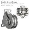 SHINICO Double Groove Cable Fixed Pulley Block, Heavy Duty Stainless
