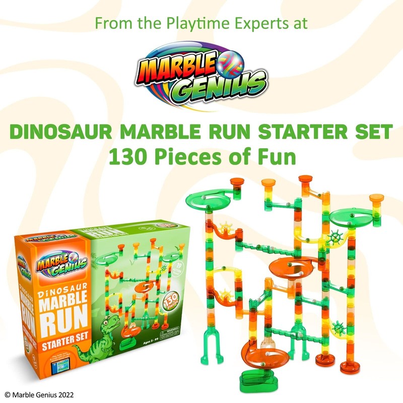 Marble Run Dinosaur Starter Set STEM Construction Building Block Toys
