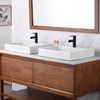 Luxier CS-021 Modern 24 in. Rectangular Bathroom Ceramic Vessel Sink