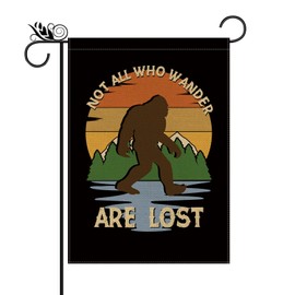Funny Camper Garden Flags Not All Who Wander Are Lost Vertical Double Sided Flag Camping Trailer RV Outdoor Yard Decor 12.5 x 18 Inch