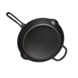 MIRRO 12in Cast Iron Preseasoned Skillet with Helper Handle