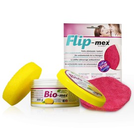 Bio-mex 300 g Universal Cleaning Stone + Flip-mex Microfibre Sponge 16 x 16 cm
