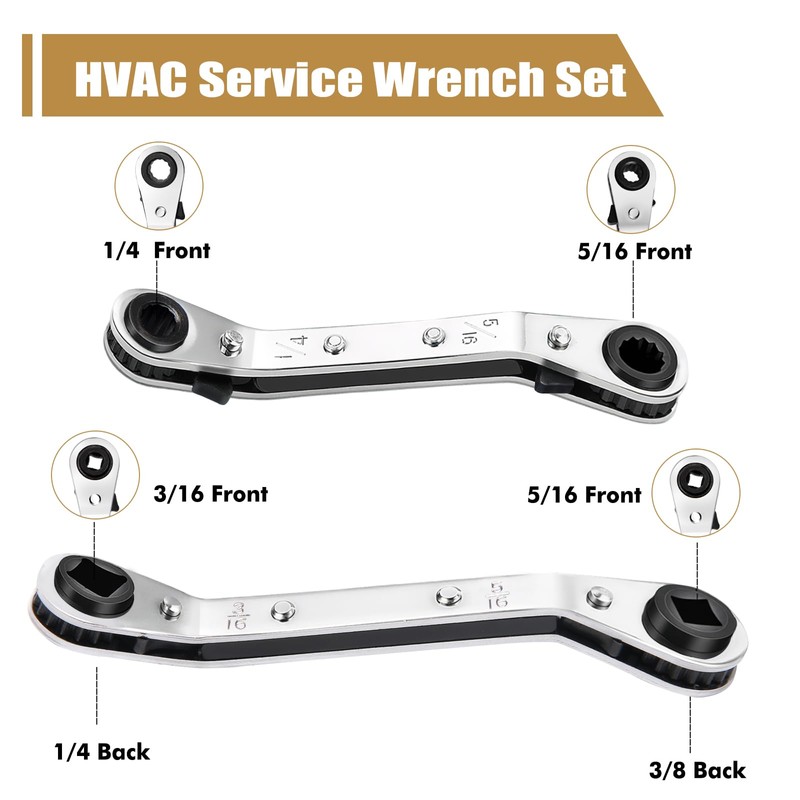 Wayona 22Pcs Valve Core Removal Tool and HVAC Service Wrench