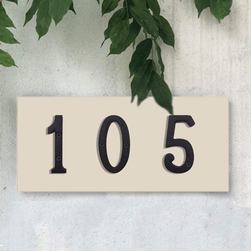 INCREWAY Cast Iron Numbers 3" Black Retro Metal Numbers for