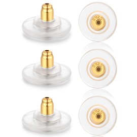 Moconar - arete grandes de 12 mm, cierre de plata de ley 925 para tachuelas, arete hipoalergénicos, respaldos de arete seguros para arete, orejas pesadas, sin irritación, para adultos