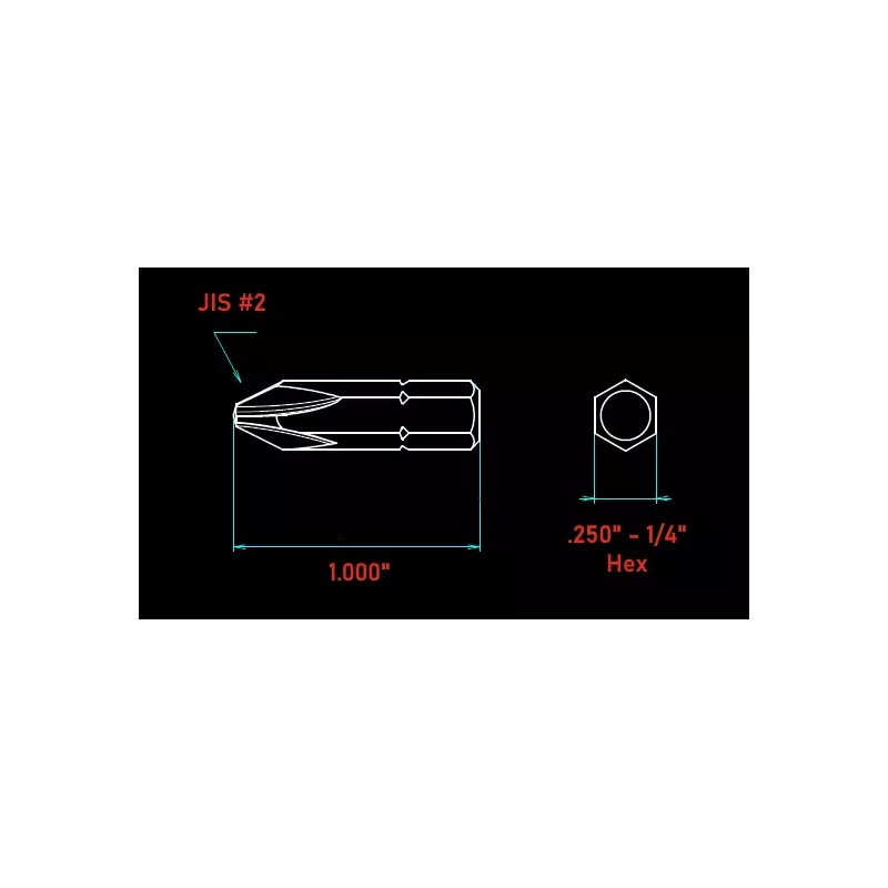 vessel 2 pcs Genuine Vessel JIS #2 Screwdriver Bit for