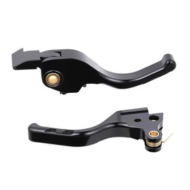 Rudyness Motorcyle Adjustable Short Brake Clutch Lever Compatible with for Harley Touring Street Road Glide 2024-2025 (Black)
