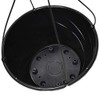 12" Diameter Black Plastic Deco Swirl Hanging Basket by Landmark
