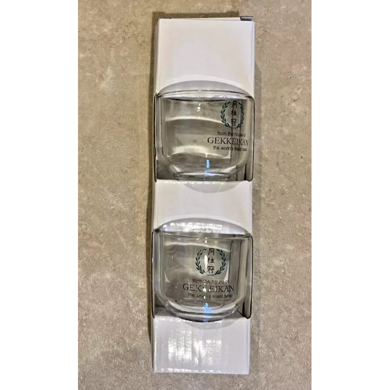 Gekkeikan Sake Shot Sipping Glasses (Set Of 8) *NEW*