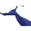 TigerTie Designer Security Safety Tie Plain Pre-tied with Elastic Band,