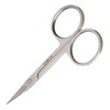 Small Stainless Steel Nail/Cuticle Scissors - Curved Blade for Neat