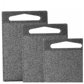 Plastic Chopping Boards Black, Non Slip, Antimicrobial, BPA Free, Large Mini Cutting Board for Kitchen & Camping, Dishwasher Safe, Juice Groove, Hanging Hole (Black, Pack of 3)