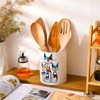WILLBOND Cat Kitchen Decor Acrylic Kitchen Utensil Holder Crock Spoon