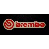 Unbranded Brembo Brakes Racing Approx Size: 3-3/8”X 1” Marroon Glossy