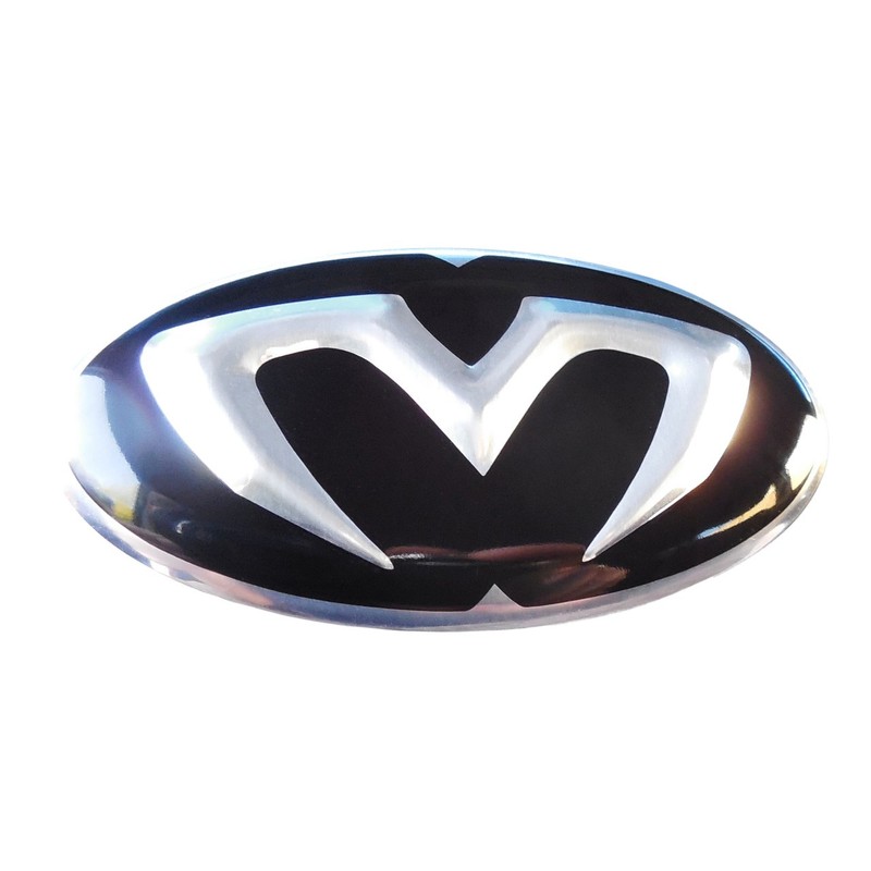 M Logo 3D Oval Steering Wheel Emblem for Hyundai Models
