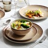 Melamine Dinnerware Sets, Dinnerware Sets for 4, 12Pcs Plates And