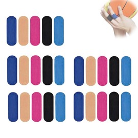 YONTTQNN Bowling Tape, Finger Taping, Kinesio Tape, Bowling Supplies, Thumb & Finger Protective Tape, Elastic & Breathable, Strong, 1.0 x 3.0 inches (2.5 x 7.5 cm), Set of 25 (Black/Heather/Sky Blue