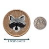 Raccoon Patrol Patch - 2" Diameter Round Embroidered Patch (Sew-on)