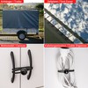 50 Pieces 20cm Length 5mm Rubber Cords Black Rubber Tensioners