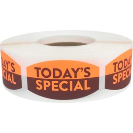 Today's Special Grocery Store Food Labels .75 x 1.375 Inch 500 Total Adhesive Stickers