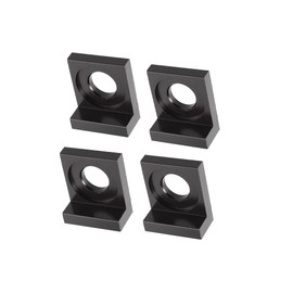 REPAIROCK 4pcs 15mm Universal Dia Hole Chain Adjuster Block Tensioner Black Metal for Motorcycle Auto Replacement Parts