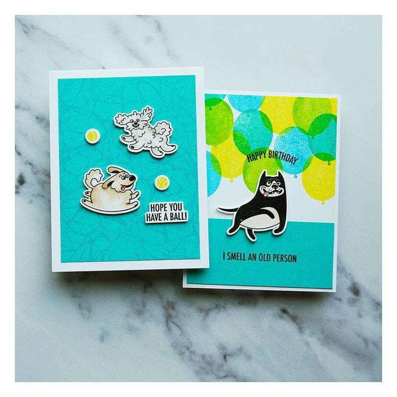 Simon Hurley Create. Clear Stamps 6"X9"-Hot Diggity Dog