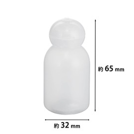Kai Corporation Cosmetic Bottle, Milky White, 1.0 fl oz (30 ml), Bottle, Clear, Container, Travel, You Time, For Shampoo, Rinse, Etc., 1 Piece