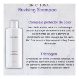 2 Piezas Shampoo Reviving Farmasi / Con Ajo,capixyl Y Trichogen 