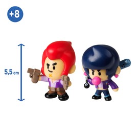 Bizak Brawl Stars Pack of 2 Figures, 6 cm, in Box, Colt and Bibi Figures (64112015-3)