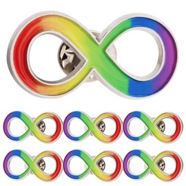 10 Pack Autism Infinity Symbol Lapel Pins Bulk Autistic Autism/Asperger’s Spectrum Disorder ASD Support Love Cause Awareness Pins Badge Souvenir