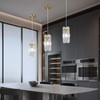 LIANGMH Modern Ceiling Kitchen Pendant Lighting Over Island, Gold Hanging