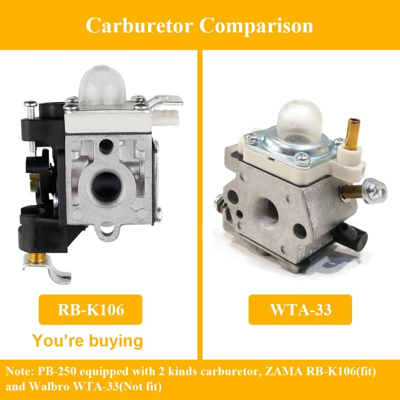HUZTL RB-K106 Carburetor for Echo PB250 PB-250 ES-250 PB-250LN Leaf