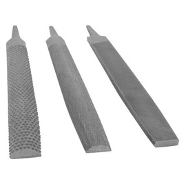 Performance Tool W7549 Multipurpose File Set (17 Pieces) - High-Carbon Steel, Rubber-Coated Handles, File Brush