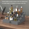 upcessory Cologne Organizer for Men, 4 Tier Wood Perfume Organizer