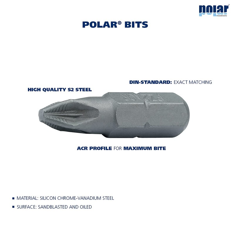 Polar Tools 4590-0086 Bitsset 1/4", 86 pcs