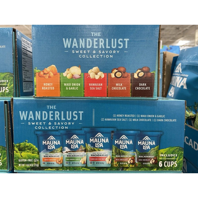 Mauna Loa The Wanderlust Sweet and Savory Collection Assort Macadamias