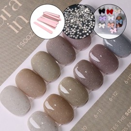 classic nail Sujagel grain texture glitter gel + 30 parts / 수짜젤 그레인 텍스쳐 글리터젤+파츠30개